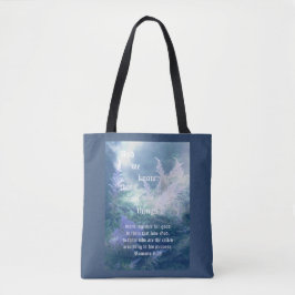 Astilbe Blue Mist Romans 8:28 Tasche