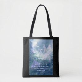 Astilbe Blue Mist Romans 8:28 Tasche