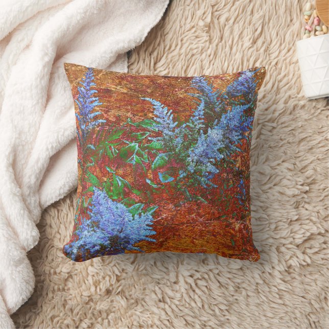 Astilbe Dusty Blue an Bord Kissen (Decke)