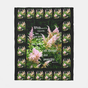 Astilbe mit Mark 10:27 Fleecedecke