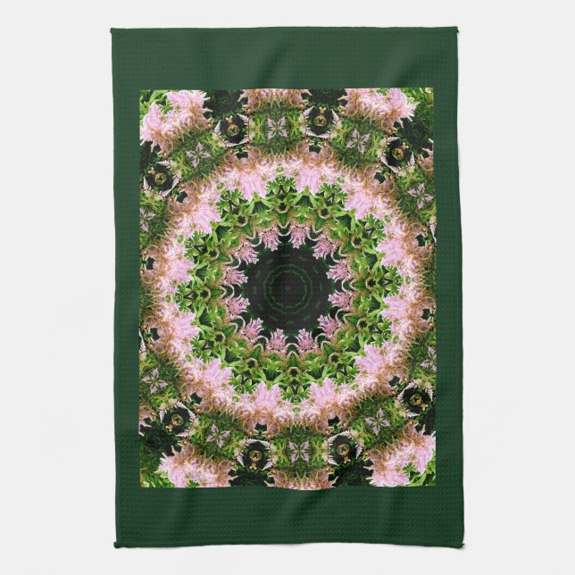 Astilbe Wreath Geschirrtuch (Vertikal)