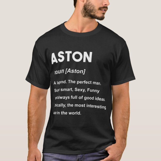 Aston Name Aston T-Shirt (Vorderseite)