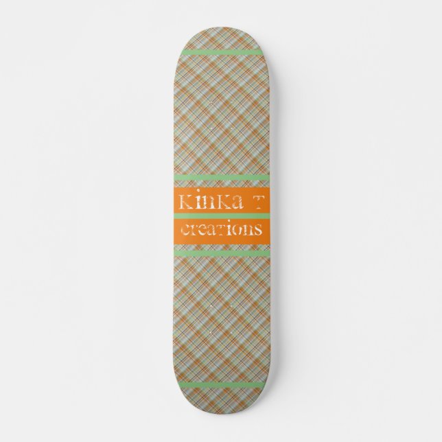 Aston Plaid Skateboard (Vorne)