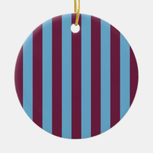 Aston Villa Stripes Keramik Ornament