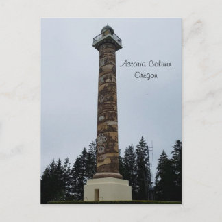 Astoria-Kolonne an der Küste von Oregon Postkarte