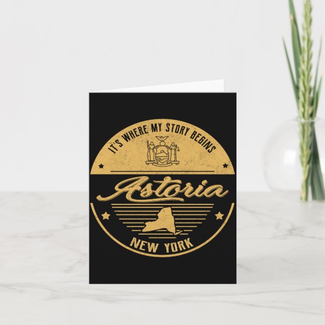 Astoria New York Its Where My Story Begins  Karte (Vorderseite)