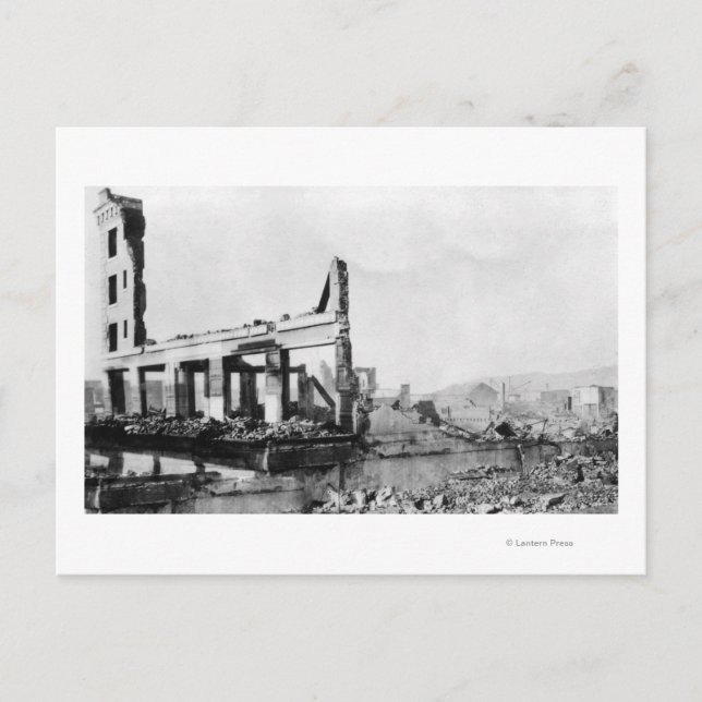 Astoria, Oregon Fire View Hotel Weinard Postkarte (Vorderseite)