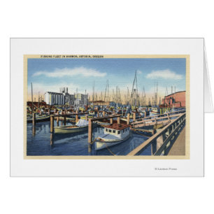 Astoria, Oregon - Fischereiflotte im Hafen