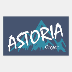 Astoria Oregon Rechteckiger Aufkleber