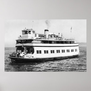 Astoria, Oregon Sicht von Ferry Astoria Fotograf Poster