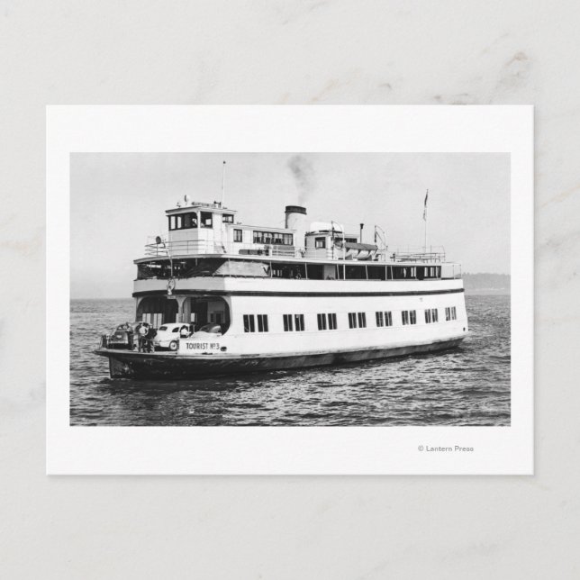 Astoria, Oregon Sicht von Ferry Astoria Fotograf Postkarte (Vorderseite)