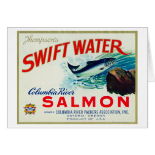 Astoria, Oregon - Thompsons schnelle Wasser-Lachse