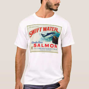 Astoria, Oregon - Thompsons schnelle Wasser-Lachse T-Shirt