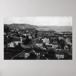 Astoria, Oregon Town View West Poster