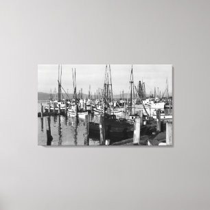 Astoria, Oregon-Ufergegend Ansicht der Leinwanddruck