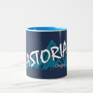 Astoria Oregon Zweifarbige Tasse