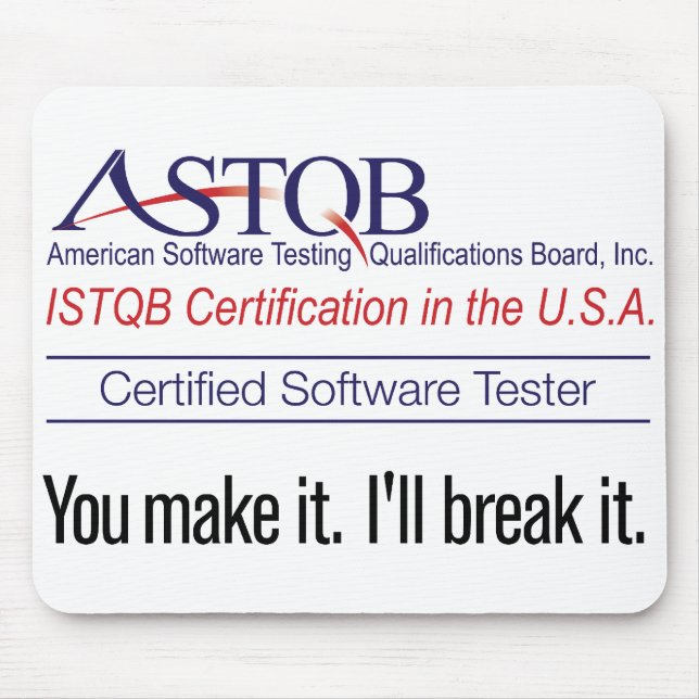 ASTQB machen Sie es Mousepad (Vorne)