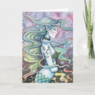 Astra Celestial Mermaid Art Card Notecard Karte