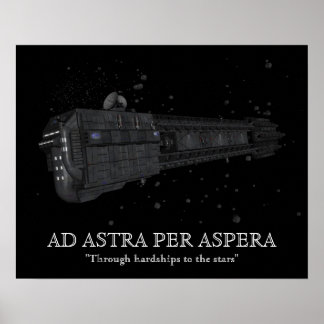 Astra per aspera motivierend Poster