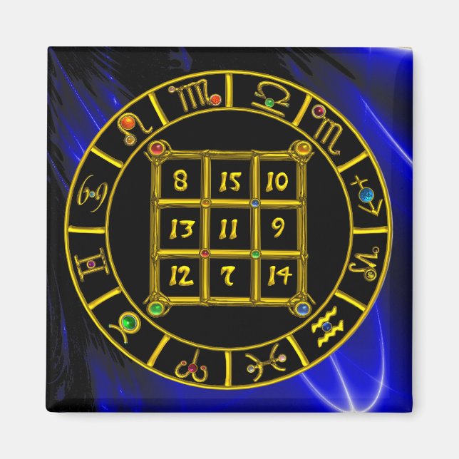 ASTRAL CODE,MAGIC SQUARE 33 Zodiac Astrology Chart Magnet (Vorne)