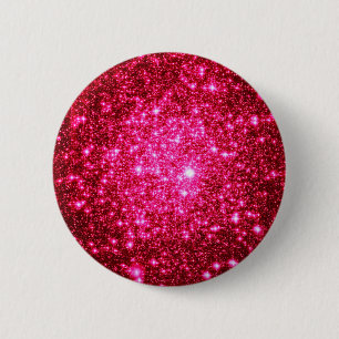 Astral Glitter Hot Pink Button