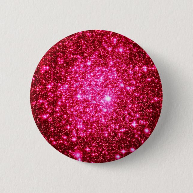 Astral-Glitzer Hot Pink Button (Vorderseite)