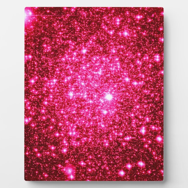 Astral-Glitzer Hot Pink Fotoplatte (Vorderseite)