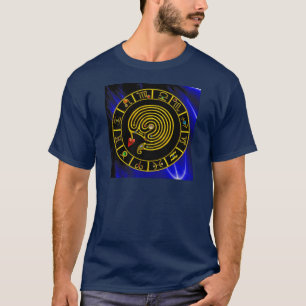 ASTRAL LABYRINTH GOLD ZODIAC CHART Astrologie T-Shirt