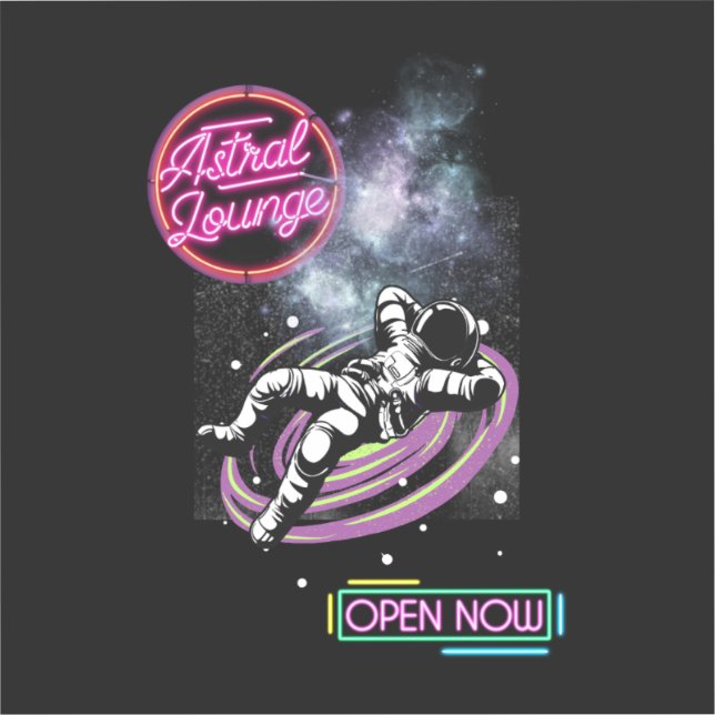 Astral Lounge - Aufkleber (Vorderseite)