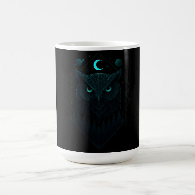 Astral Owl - Cosmic Night Wisdom Kaffeetasse (Mittel)
