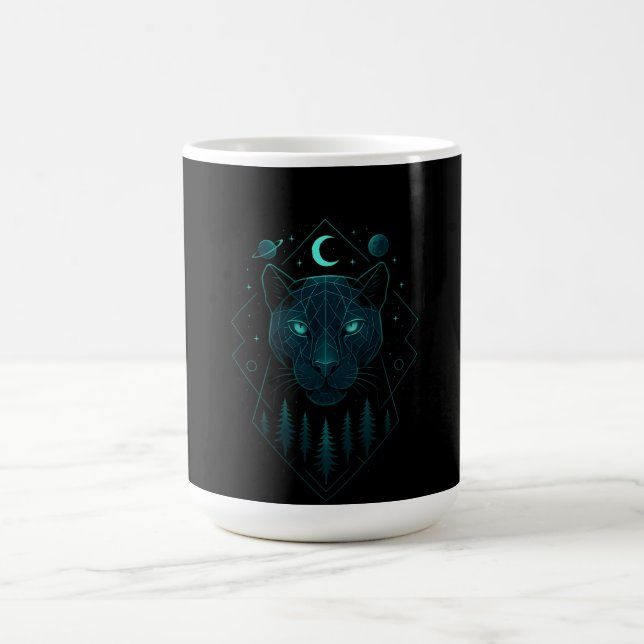 Astral Panther - Cosmic Dark Predator Kaffeetasse (Mittel)
