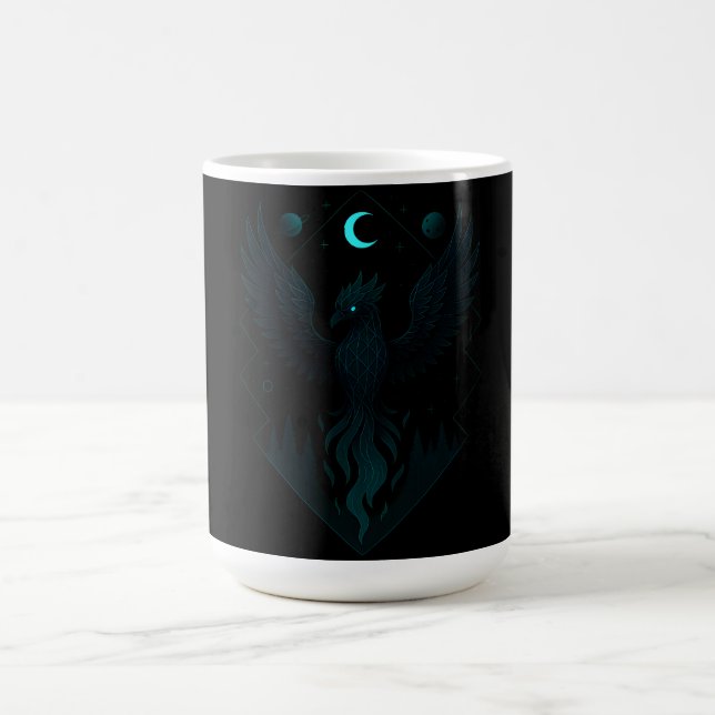 Astral Phoenix - Kosmische Feuer Wiedergeburt Kaffeetasse (Mittel)