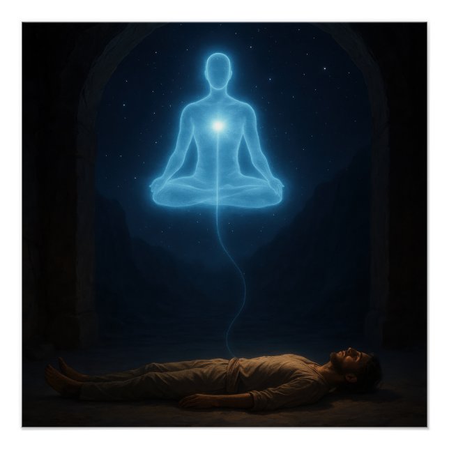 Astral-Projektion und außerkörperliche Erfahrungen Poster (Vorderseite)
