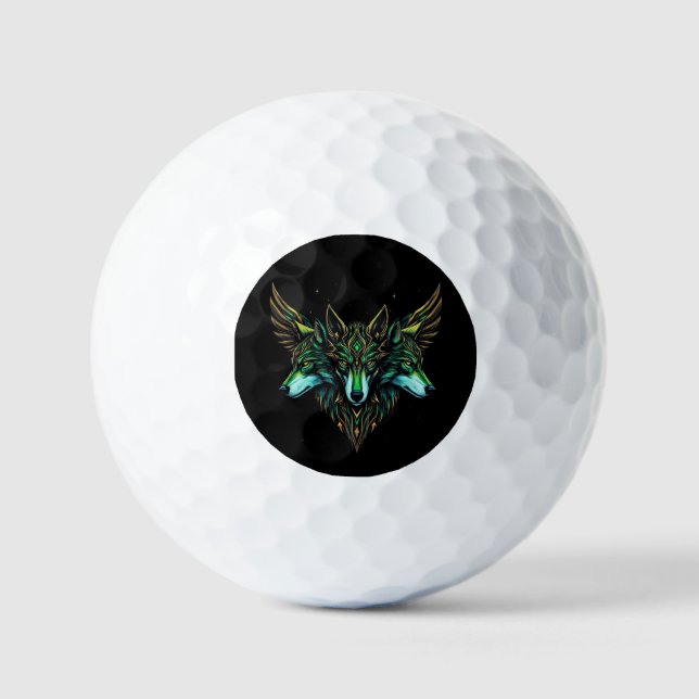 Astral Wolves Golfball (Vorderseite)