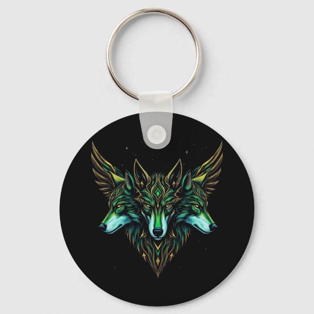 Astral Wolves Schlüsselanhänger (Vorderseite)