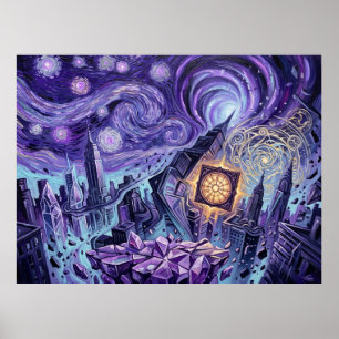 Astrale Dimension Sternennacht Marvel Landschaft Poster