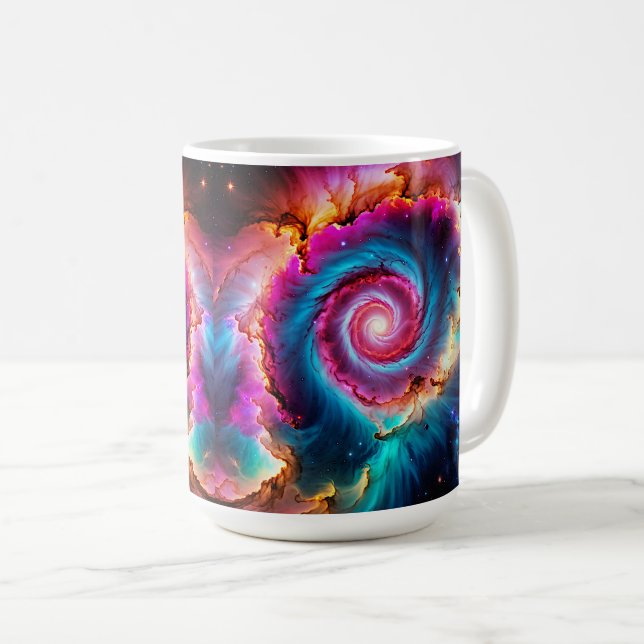 "Astralis" - Nebula und Galaxien Kaffeetasse (VorderseiteRechts)