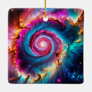 "Astralis" - Nebula und Galaxien Keramikornament