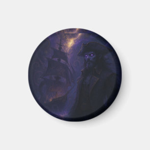 Astralpirat im Amethystlicht Magnet