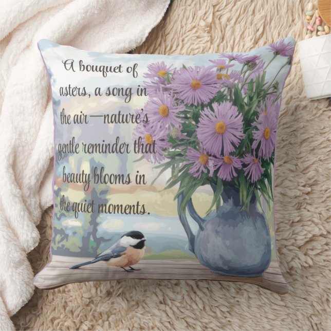 Astres d'aquarelle et oreiller à lancer de citatio (Couverture)