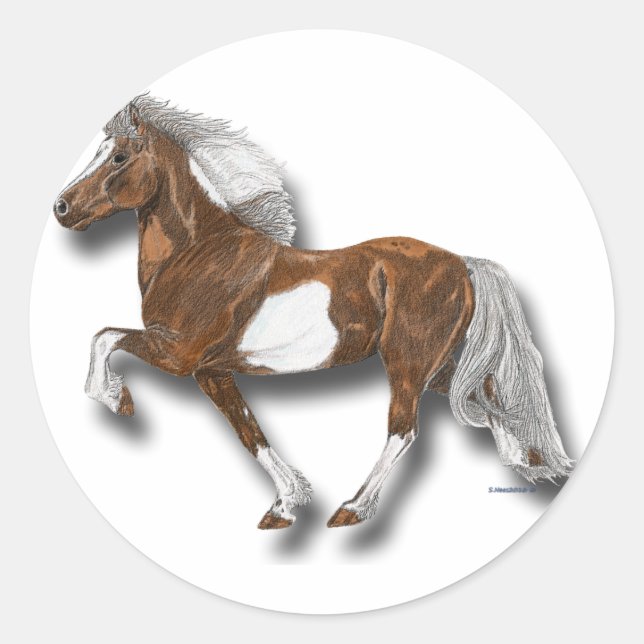 Astrid Runder Aufkleber (Vorderseite)