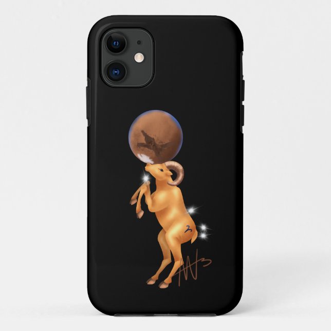 Astro Aries Mars Zodiac Case-Mate iPhone Hülle (Rückseite)