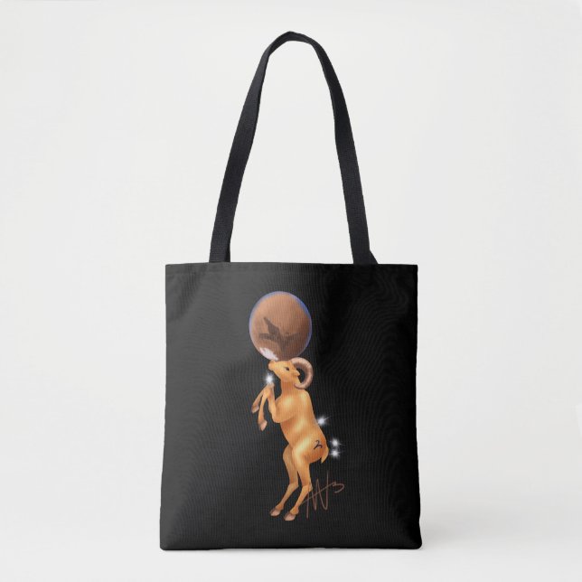Astro Aries Mars Zodiac Tasche (Vorderseite)