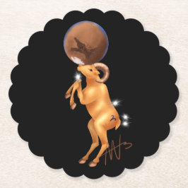 Astro Aries Mars Zodiac Untersetzer