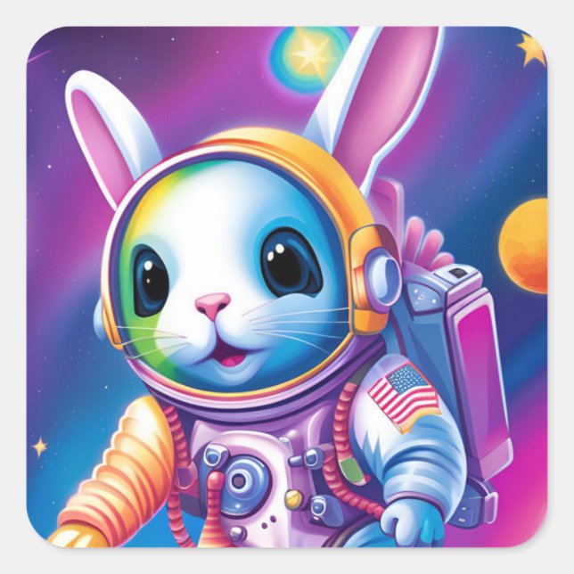 Astro-Bunny Stickers (Vorderseite)