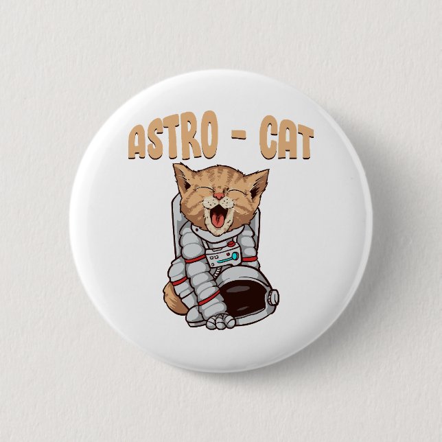 Astro Cat Button (Vorderseite)