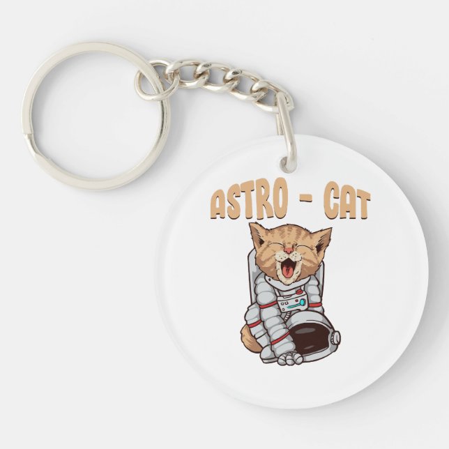 Astro Cat Schlüsselanhänger (Vorderseite)