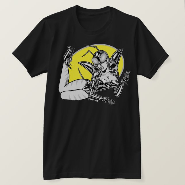 Astro-Creeps™: Insectra™/Pin-Up T-Shirt (Design vorne)