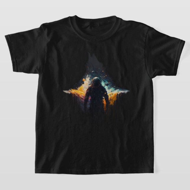 Astro-Drips : T-shirt Astronaut Space Art (Poser)