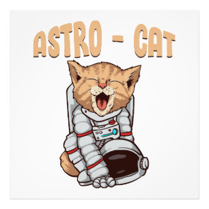 Astro-Katze Fotodruck